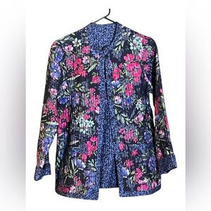 NEW Reversible Quilted Cotton jacket Size S